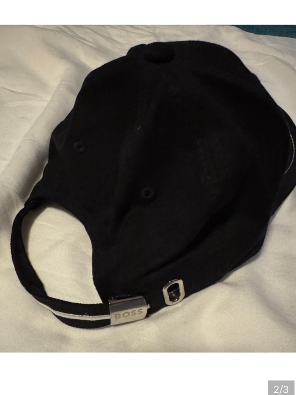 BOSS Black Cap with Silver Hardware - Picture 2 of 3